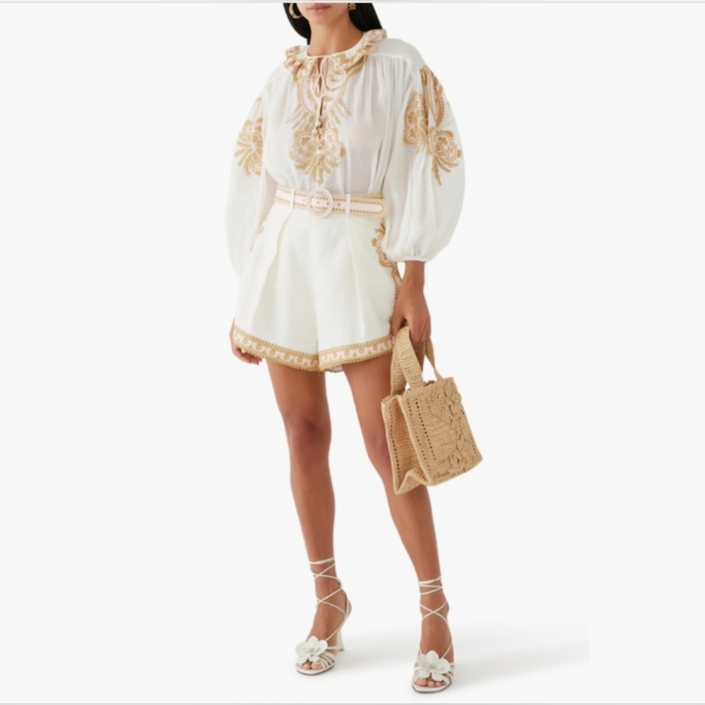 ZimmermannWAVERLY EMBROIDERED TOP Size 3 - L / XL / XXL